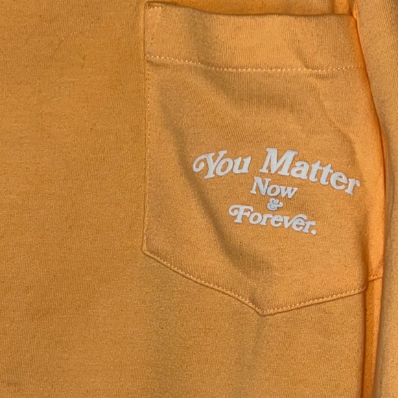 You Matter Now & Forever Long Sleeve T-Shirt- Creamsicle Glow Demetrius Harmon - Picture 6 of 6